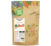 Wholefood Earth Organic Spelt Flakes - 1kg | Vegan | GMO Free | High Fibre | Certified Organic