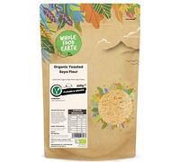 Wholefood Earth Organic Toasted SOYA Flour - 500 g | GMO Free | Vegan | High Fibre | High Protein | Certified Organic