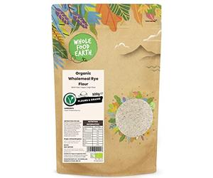Wholefood Earth - Organic Wholemeal/Dark Rye Flour 500 g