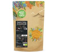 Wholefood Earth Organic Yellow Mustard Seeds 1 kg | GMO Free | Certified Organic
