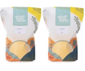Wholefood Earth - Polenta 3 kg | GMO Free | Vegan (Pack of 2)