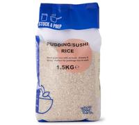 Wholefood Earth Pudding Sushi Rice 1.5kg - Stock & Prep - Short Grain | Sticky Texture | Japanese Style Rice