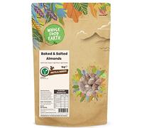 Wholefood Earth Roasted and Salted Almonds 1 kg | GMO Free | High Fibre | High Protein