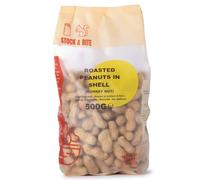 Wholefood Earth Roasted Peanuts in Shell (Monkey Nuts) 500g - Traditional Snack | No Additives | Vegan | Stock & Bite