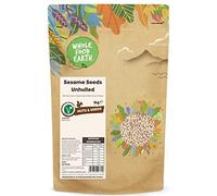 Wholefood Earth Sesame Seeds Unhulled 1 kg | GMO Free | Natural | Source of Fibre | Source of Protein
