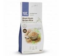 Wholefood Earth Short Grain Brown Rice 2kg | Wholegrain | Source of Fibre | Bulk Value | Vegan | GMO Free