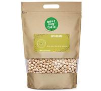 Wholefood Earth Soya Beans 2kg - Whole Dried Soya Beans for Tofu, Soya Milk & Tempeh, High Protein, High Fibre