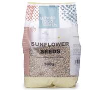Wholefood Earth Sunflower Seeds 500 g | GMO Free | Natural | Source of Fibre | Source of Protein
