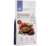 Wholefood Earth TVP Textured Soya Protein Mince 1kg - High Protein, Vegan Meat-Free Mince, Rehydrates in Stock in Minutes