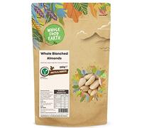 Wholefood Earth Whole Blanched Almonds 250 g | GMO Free | High Fibre | Source of Protein