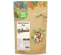 Wholefood Earth Whole Cashew Nuts 1 kg | GMO Free | Natural | Source of Fibre | Source of Protein
