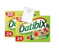 Wholegrain Oat Biscuits Bundle which Contains Weetabix Oatibix Cereal 24 Per Pack - Pack of 2 with Grocery List Card