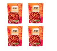 Wholegrain Spicy Mexican Inspired Rice, Pack of 4, 250g, Medium Chilli, Vegan, Ready to Eat Hot or Cold, 2 Min Microwave
