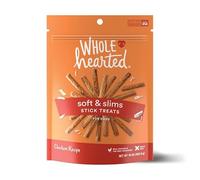 WholeHearted Grain Free Soft And Chewy Chicken Recipe Dog Stick Treats, 16 OZ
