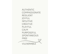 Wholehearted Living Journal Inspired by Gifts of Imperfection Guideposts; Blank 121 Page Lined Notebook