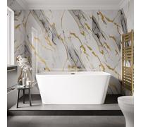 WholePanel 10mm Florence Wall Panel | White | PVC | 1000mm x 2400mm