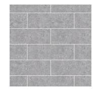 WholePanel 10mm Stone Effect Brick Wall Panel | Light Grey | Square Section PVC | 1000mm x 2400mm
