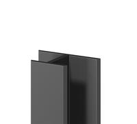 WholePanel Anodised Aluminium Wall Panel H Joint Trim | Matt Black | 10mm