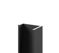 WholePanel Anodised Aluminium Wall Panel U Trim | Matt Black | 10mm