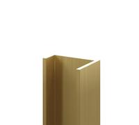 WholePanel Brushed Brass Aluminium Wall Panel U Trim | 8mm