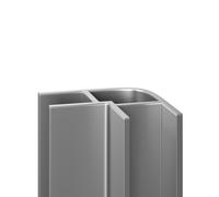 WholePanel Wall Panel External Corner Trim | Silver | UPVC | 8mm