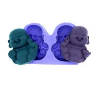 Wholeport Buddha Chocolate Mold Fondant Mold Silicone Chocolate Mould Clay Molds Cake Decoration