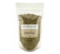 Wholerich Dried Sage 100g | Aromatic Sage Leaves | Classic Herb for Stuffing, Roast Meat & Mediterranean Cooking | Natural, Vegan & Additive-Free