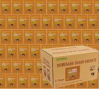Wholesale Brown Demerara Sugar Sachets - Pure Cane, Individually Wrapped & Responsibly Sourced | 1000 Catering Portions (full box) for Hotels, Cafés & Bulk Service