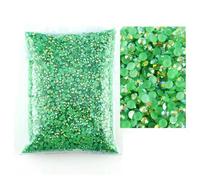 Wholesale Bulk Resin Rhinestone Jelly Color AB Transparent AB 2mm,3.0m,4.0mm,5mm,6mm Facets Flatback Nail Art Garment Decoration-Dark Green AB-4.0mm SS16-5000pcs