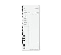 Wholesale CASE of 15 - Pyramid PTR4000 Computerized Payroll Time Cards-Time Cards, 3-1/2"x8-1/2", 100/PK, White