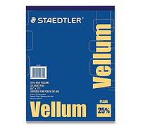 Wholesale CASE of 25 - Staedtler Vellum Paper Pad-Vellum Pad, 16 lb., 50 Sheets, 8-1/2x11 by STD