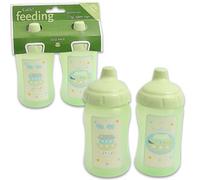 Wholesale Cudlie Noah's Ark Green Sipper Cup 2-pack - 10oz