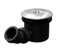 Wholesale Domestic Aquarius Black Body High Flow Shower Tray Waste | Chrome | Polypropylene | 90mm