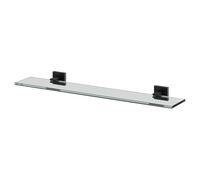 Wholesale Domestic Colore Vector Matt Black and Glass 600mm Wall Mounted Vanity Shelf