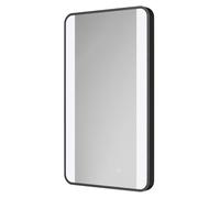 Wholesale Domestic Colore Wade Matt Black 400mm x 700mm Illuminated Dimmable LED Mirror with Demister and Touch Sensor