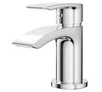 Wholesale Domestic Crest Polished Mini Mono Basin Mixer Tap | Chrome | Brass | 42mm x 118mm x 101.5mm