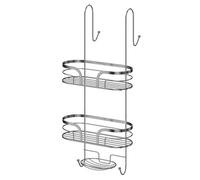 Wholesale Domestic Dante 2 Tier with Soap Basket Hanging Shower Caddy | Chrome | Stainless Steel | 280mm x 600mm x 230mm