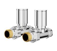 Wholesale Domestic Dias Round Straight Radiator Valves | Chrome | Brass