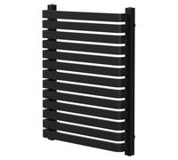 Wholesale Domestic Empire Colore Vertical Single Panel Radiator | Matt Black | Mild Steel | 756mm x 600mm
