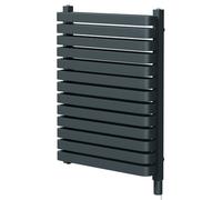 Wholesale Domestic Empire Vertical Electric Double Panel Radiator | Anthracite | Mild Steel | 756mm x 600mm