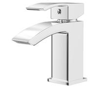 Wholesale Domestic Flow Polished Mini Mono Basin Mixer Tap | Chrome | Brass | 38mm x 130mm x 121mm