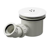 Wholesale Domestic High Flow Shower Tray Waste | White | ABS | 90mm