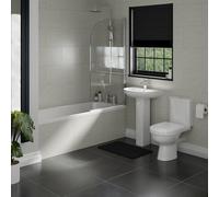 Wholesale Domestic Ideal Straight Shower Bath Bathroom Suite | White | 1700mm