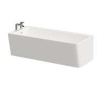 Wholesale Domestic Ivy Left Hand Square Single Ended Freestanding Corner Fit Bath | White | Acrylic | 1600mm x 740mm
