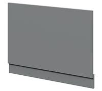 Wholesale Domestic MDF End Bath Panel with Plinth | Satin Grey | 750mm