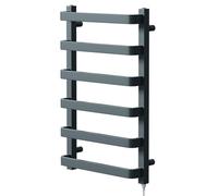 Wholesale Domestic Milton Electric Heated Towel Rail | Anthracite | Mild Steel | 800mm x 500mm