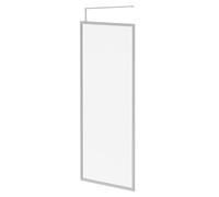 Wholesale Domestic Pacco 10mm Clear Glass Fully Framed Walk In Shower Screen including Wall Channel and Support Bar | Polished Chrome | Glass/Aluminium | 2000mm x 900mm