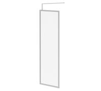Wholesale Domestic Pacco 10mm Clear Glass Fully Framed Walk In Shower Screen including Wall Channel and Support Bar | Polished Chrome | Glass/Aluminium | 2000mm x 700mm
