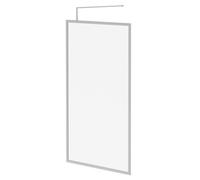 Wholesale Domestic Pacco 8mm Clear Glass Fully Framed Walk In Shower Screen including Wall Channel and Support Bar | Polished Chrome | Glass/Aluminium | 1850mm x 1100mm