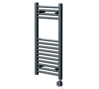 Wholesale Domestic Pizarro Straight Digital Thermostatic Electric Heated Towel Rail | Anthracite | Mild Steel | 800mm x 400mm